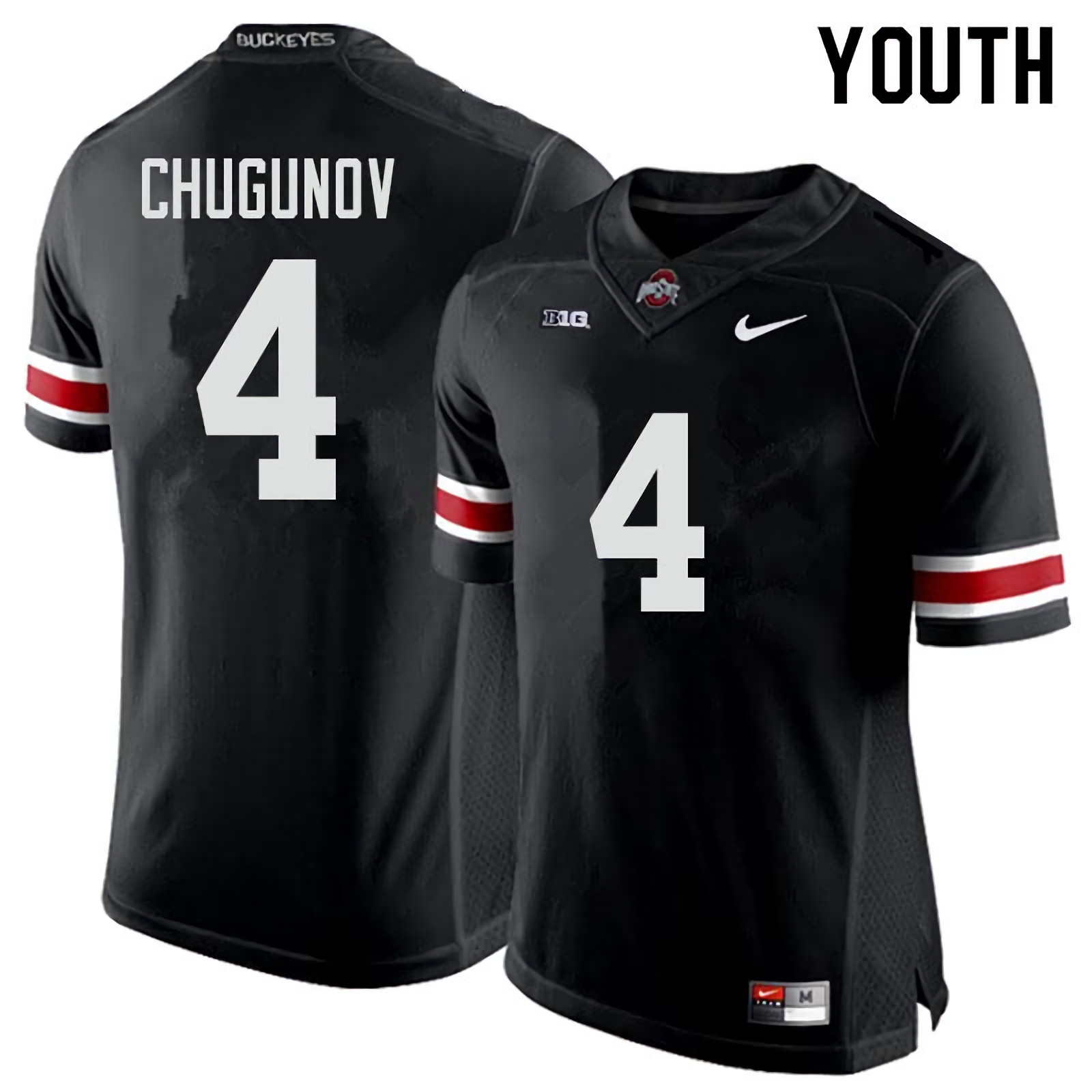 Chris Chugunov Ohio State Buckeyes Youth NCAA #4 Nike Black College Stitched Football Jersey NQO7456WD
